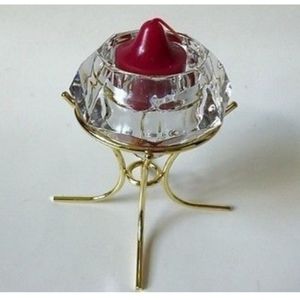 Partylite Vintage Crystal Diamond Candle Holder